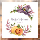 Cute Pumpkin, heks Pet en herfst Foliage Raamsticker (Vel 2)