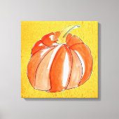 Cute Pumpkin-herfst in de herfst Canvas Afdruk (Voorkant)