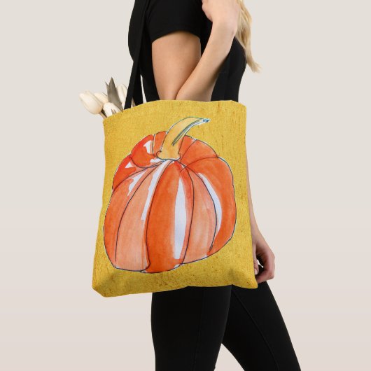 Cute Pumpkin-herfst in de herfst Tote Bag (Dichtbij)