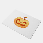 Cute Pumpkin Jack O Lantern Turtle Sea Halloween C Deurmat (Schuin)