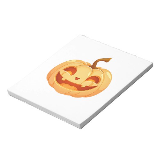 Cute Pumpkin Jack O Lantern Turtle Sea Halloween C Notitieblok (Linkerzijde)