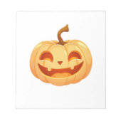 Cute Pumpkin Jack O Lantern Turtle Sea Halloween C Notitieblok (Voorkant)