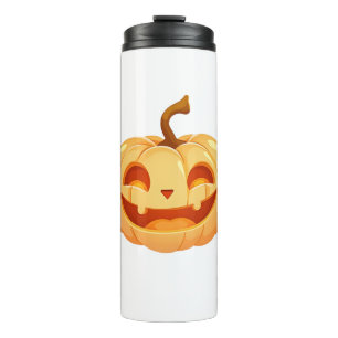 Cute Pumpkin Jack O Lantern Turtle Zee Halloween C Thermosbeker