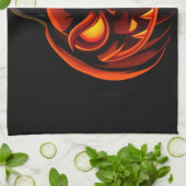 Cute Pumpkin Monster Halloween Kitchen Towel Theedoek (Gevouwen)