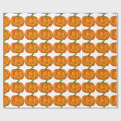 Cute Pumpkin-omslagpapier Cadeaupapier (Vlak)