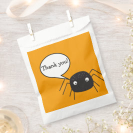 Cute pumpkin oranje Spider Halloween Bedankzakje