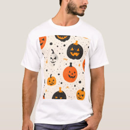 Cute Pumpkin Pattern T-shirt