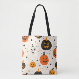 Cute Pumpkin Pattern Tote Bag