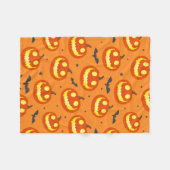 Cute Pumpkin Patterned Fleece Deken (Voorkant (Horizontaal))