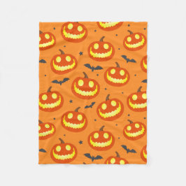 Cute Pumpkin Patterned Fleece Deken