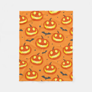 Cute Pumpkin Patterned Fleece Deken