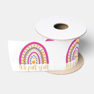 Cute Pumpkin Rainbow Satijnen Lint