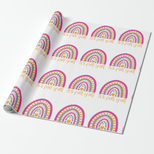 Cute Pumpkin Rainbow Wrapping Paper Cadeaupapier