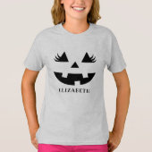 Cute Pumpkin Smile Halloween Gift T-shirt (Voorkant)