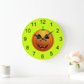 Cute Pumpkin Smile Halloween Wall Clock Grote Klok (Huis)