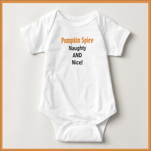 Cute Pumpkin Spice Baby Bodysuit