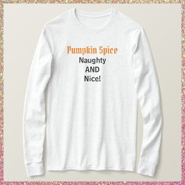Cute Pumpkin Spice Long Slaper T-shirt