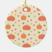 Cute Pumpkin Stroller Baby Nursery Ornament (Achterkant)
