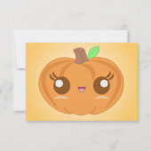 Cute Pumpkin-uitnodigingen Kaart (Voorkant)