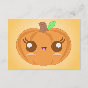 Cute Pumpkin-uitnodigingen Kaart