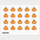 Cute Pumpkin Vierkante Sticker (Vel)