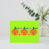 Cute Pumpkins Briefkaart (Staand voorkant)