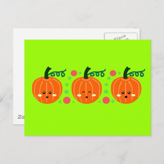 Cute Pumpkins Briefkaart (Voorkant / Achterkant)