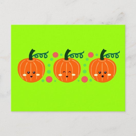 Cute Pumpkins Briefkaart (Voorkant)