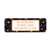 Cute Pumpkins Halloween Etiket (Voorkant)