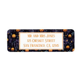 Cute Pumpkins Halloween Etiket