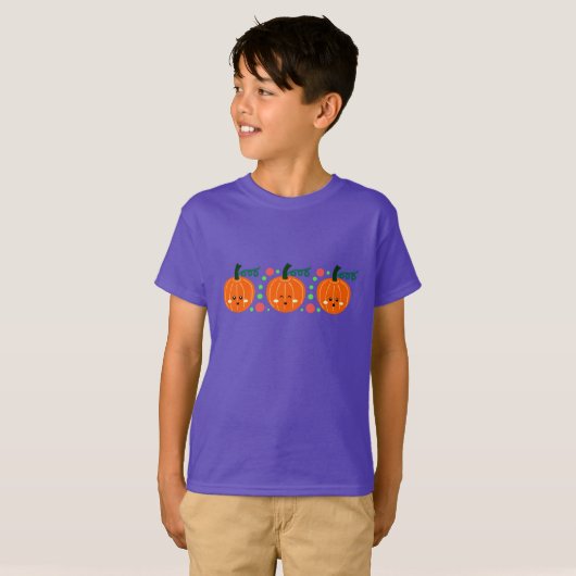 Cute Pumpkins T-shirt (Voorkant volledig)