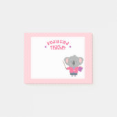 Cute Pun Humoureus Koala Beer Leraar Post-it® Notes (Voorkant)