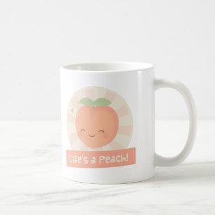 Cute Pun Life is a Peach Food Humor Mok