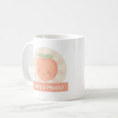 Cute Pun Life is een Mok van Peach Food Humor (Voorkant links)