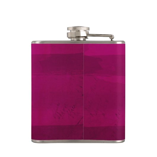 Cute Punk Rock Zombie Girl geïllustreerd Heupfles (Achterkant)