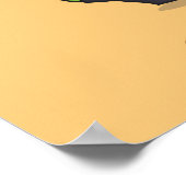 Cute Punny Cartoon Corn Conductor Poster (Hoek)