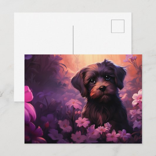 Cute Pup-briefkaart Briefkaart (Voorkant / Achterkant)