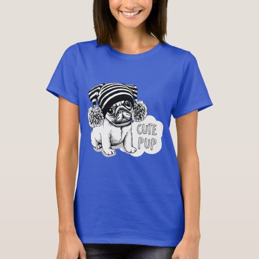 Cute Pup T-shirt (Voorkant)