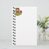 Cute Pup Turtle Stationery Briefpapier (Staand voorkant)
