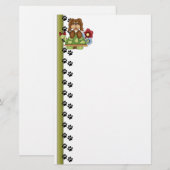Cute Pup Turtle Stationery Briefpapier (Voorkant / Achterkant)