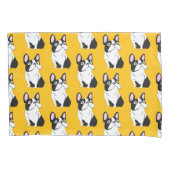 Cute Pup, yellow Kussensloop (Voorkant)