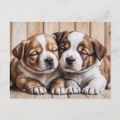 Cute Puppies Briefkaart (Voorkant)