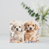 Cute Puppies Briefkaart (Staand voorkant)