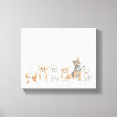 Cute puppies canvavs canvas afdruk (Voorkant)