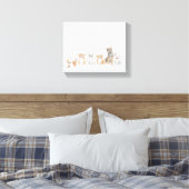 Cute puppies canvavs canvas afdruk (Insitu (Slaapkamer))