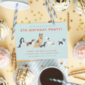 Cute Puppies Children's Dog Birthday Party Kaart