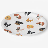 Cute Puppies Dog Birthday Papieren Bordje (Gekanteld)