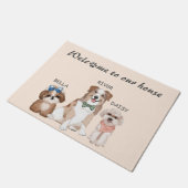 Cute Puppies Doormat Deurmat (Schuin)