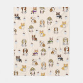 Cute puppies fleece deken (Voorkant)