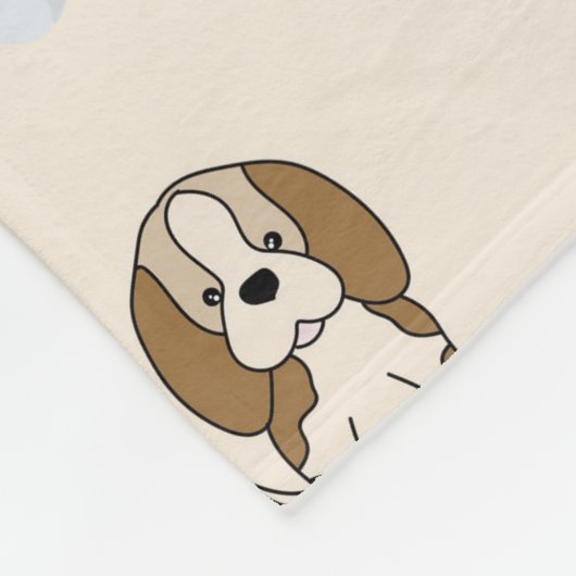 Cute puppies fleece deken (Hoek)